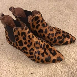 Madewell cheetah booties